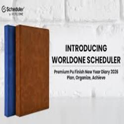 Worldone Scheduler 2026 - Brown Diary - WPP 1436